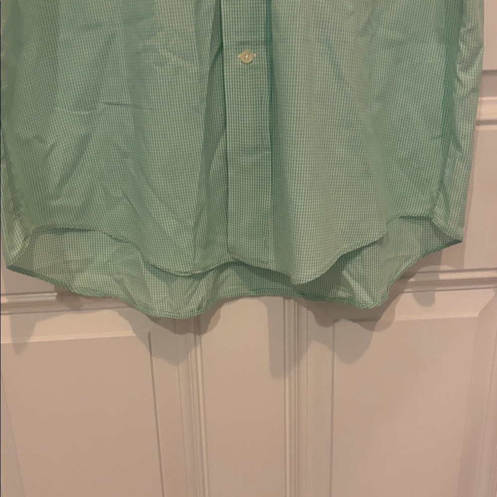 Faconnable button down small check Easter spring … - image 6